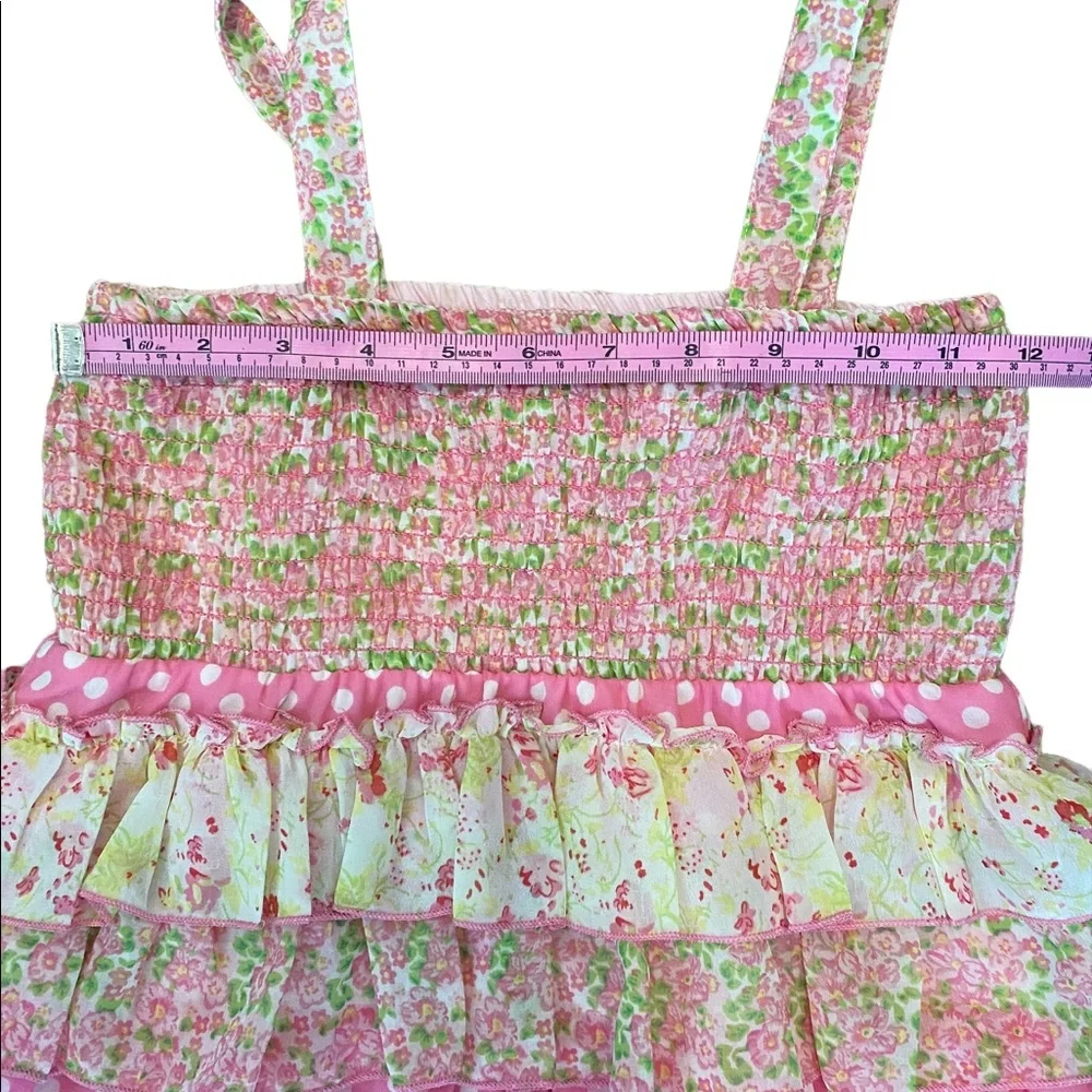 JUSTICE Girls 10 PINK Flapper TIERED DRESS
